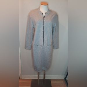 LINA gray sport dress S women's zip pockets